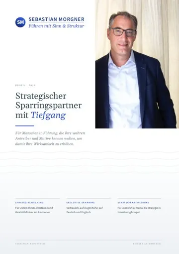 Titelseite des Profils von Sebastian Morgner